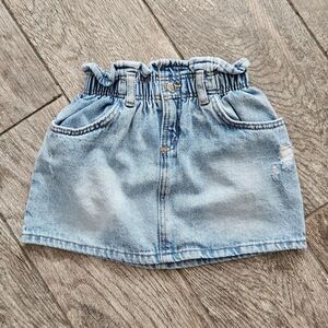 Zara Distressed Jean Skirt Size 4-5 Years